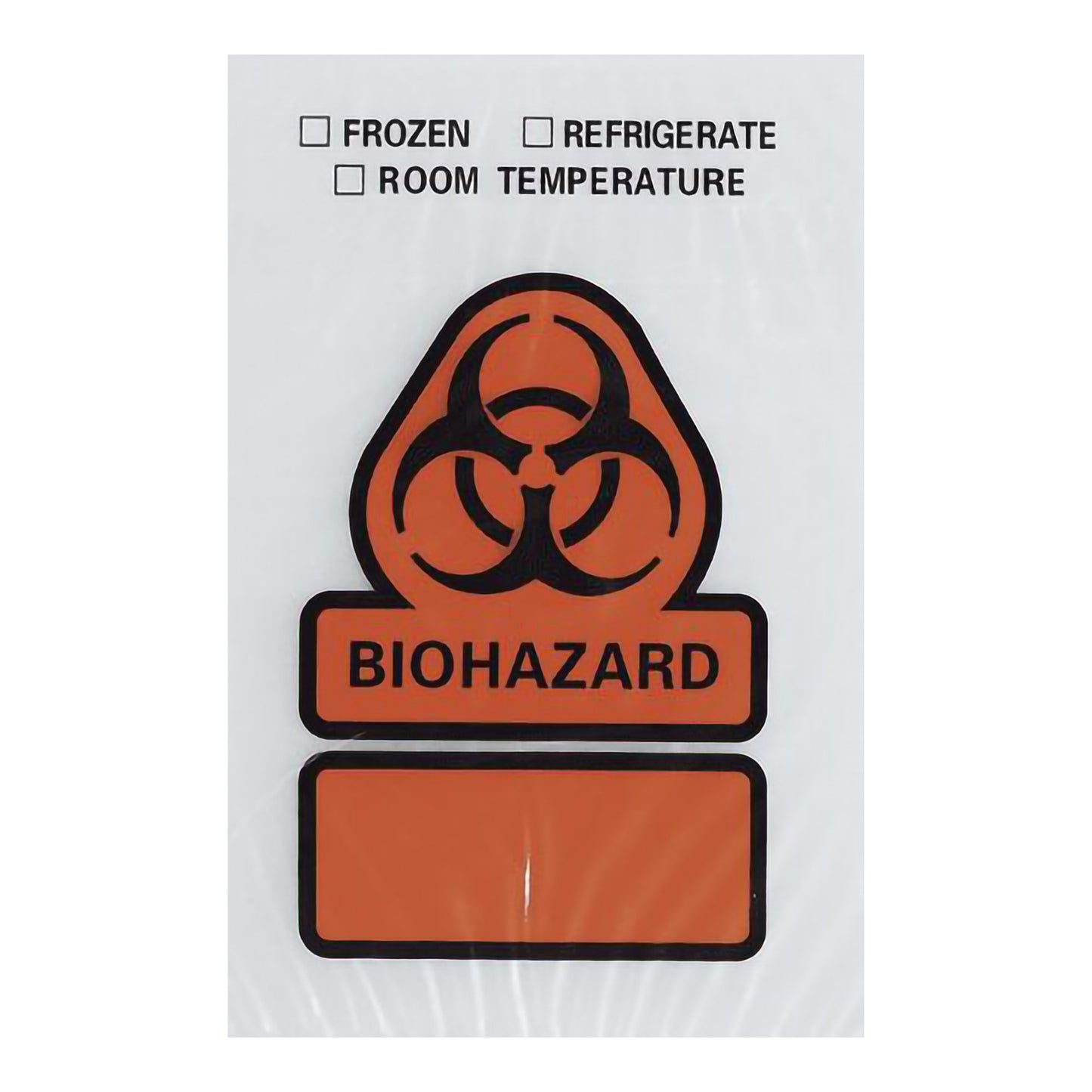 ASP Global LLC Specimen Transport Bag with Document Pouch 6 X 9 Inch Zip Closure Biohazard Symbol / Storage Instructions NonSterile (372075_PK)