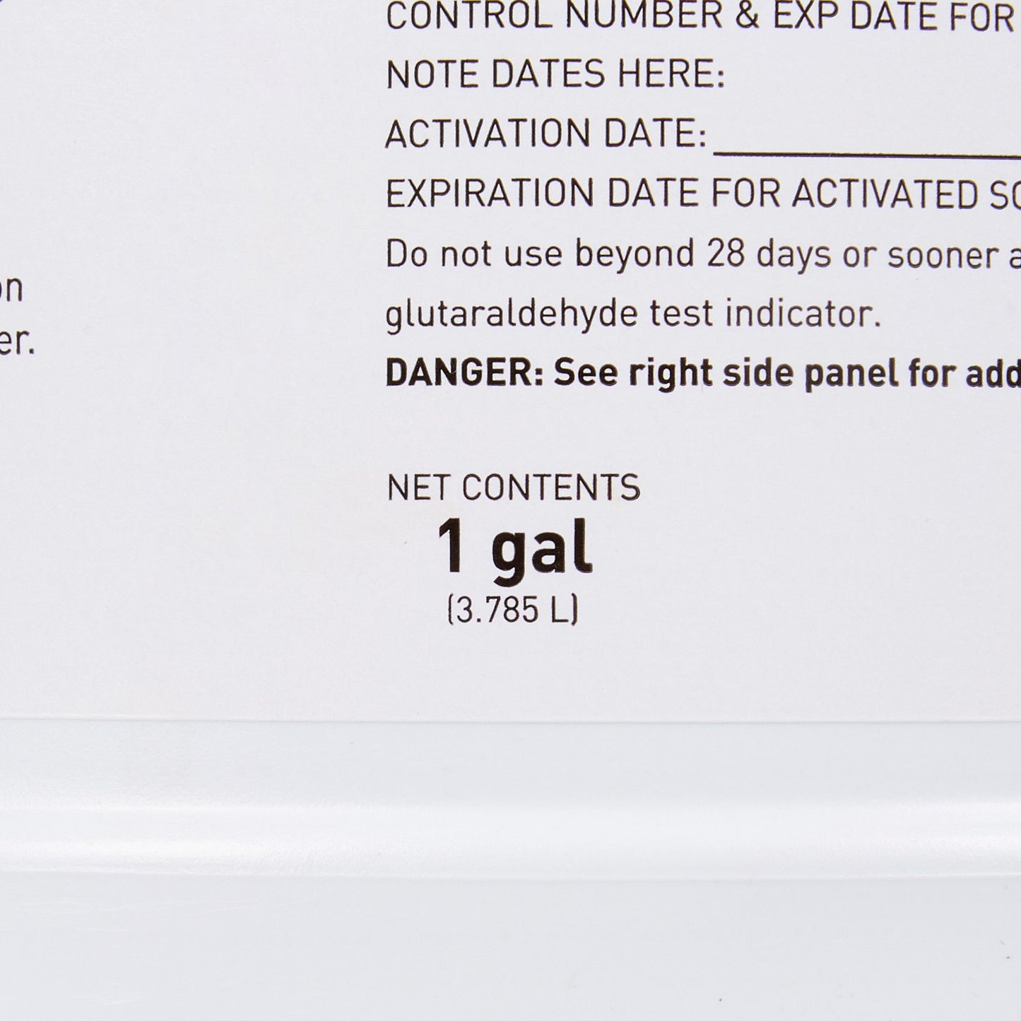 McKesson 28 Day Glutaraldehyde High-Level Disinfectant Activation Required Liquid 1 gal. Jug Reusable (512839_CS)