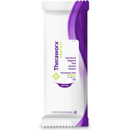 Theraworx® Protect Advanced Hygiene Barrier System Personal Hygiene Barrier Wipe Soft Pack Unscented 8 Count (1001161_EA)