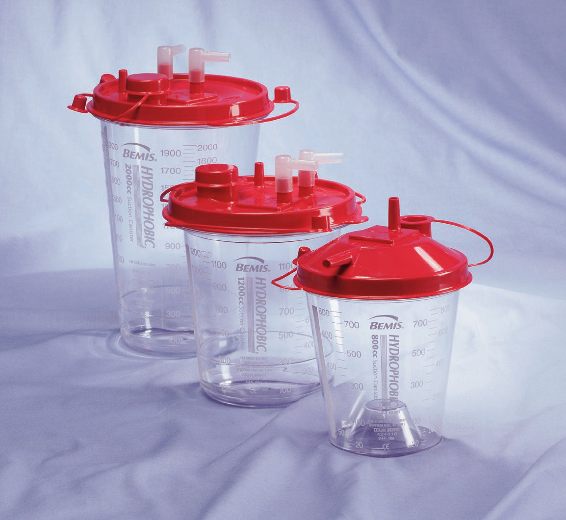 Hi-Flow™ Rigid Suction Canister 1200 mL Pour Lid (162706_EA)