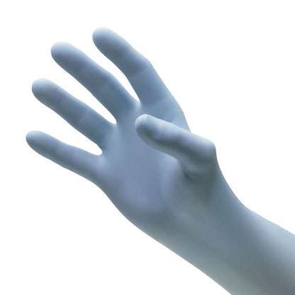 NitriDerm® Ultra Blue Exam Glove Medium NonSterile Nitrile Standard Cuff Length Fully Textured Light Blue Chemo Tested / Fentanyl Tested (784391_BX)