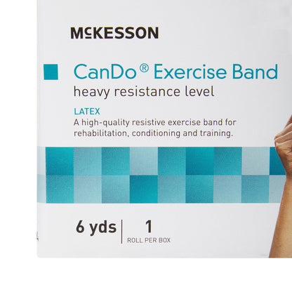 McKesson CanDo® Exercise Resistance Band Blue 5 Inch X 6 Yard Heavy Resistance (1073306_EA)
