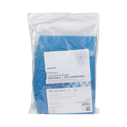 McKesson Abdominal Drape Pediatric Laparotomy Drape 100 W X 72 W X 124 L Inch Sterile (1101273_CS)