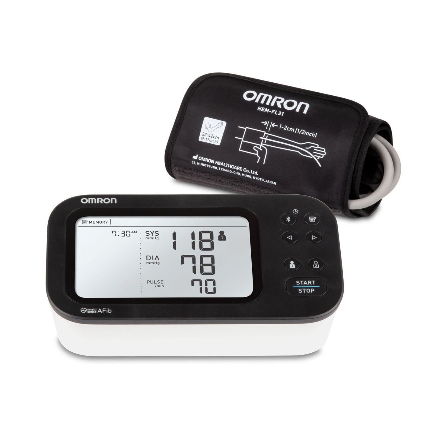 Omron 7 Series® Digital Blood Pressure Monitor Adult Cuff Nylon Cuff 9 to 17 Inch Desk Model (1269742_CS)