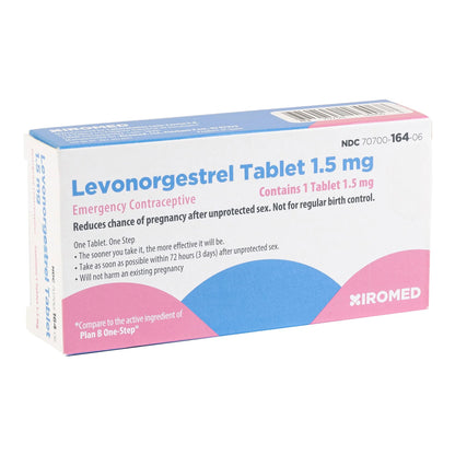 Xiromed LLC Levonorgestrel 1.5 mg Tablet 1 Tablet (1218853_EA)