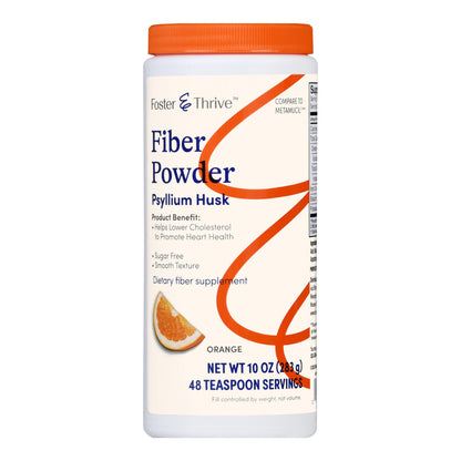 Foster & Thrive™ Fiber Supplement Orange Flavor Powder 10 oz. Psyllium Husk (1238904_EA)