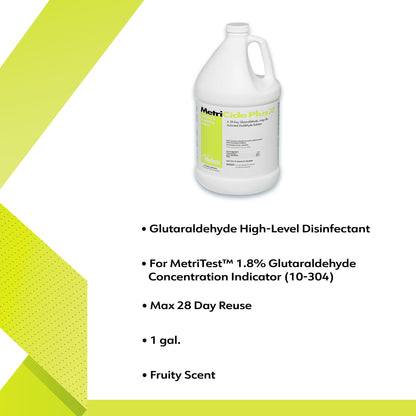 MetriCide Plus 30® Glutaraldehyde High-Level Disinfectant Activation Required Liquid 1 gal. Jug Reusable (188001_CS)