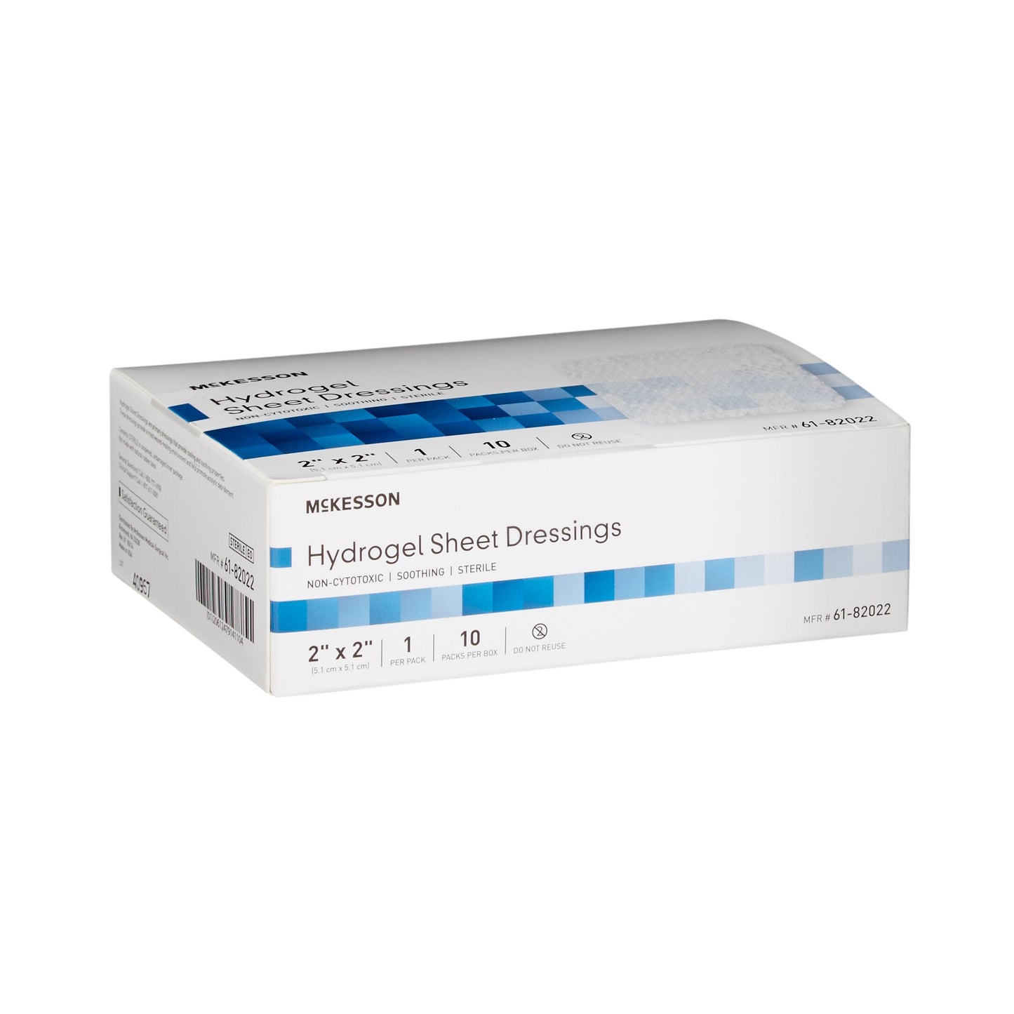 McKesson Hydrogel Wound Dressing Sheet 2 X 2 Inch Sterile (494192_CS)