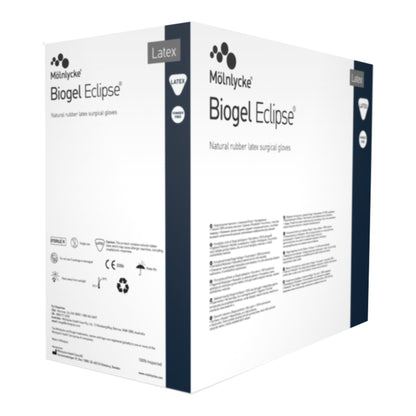 Biogel® Eclipse™ Surgical Glove Size 6.5 Sterile Latex Standard Cuff Length Micro-Textured Straw Not Chemo Approved (524121_BX)