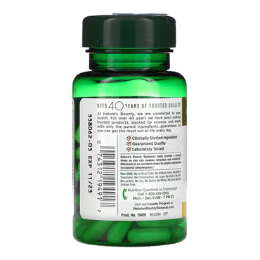Nature's Bounty® Natural Sleep Aid 60 per Bottle Capsule 10 mg Strength (1231640_BT)