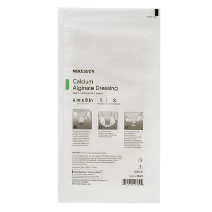 McKesson Alginate Dressing 4 X 8 Inch Rectangle (883266_CS)