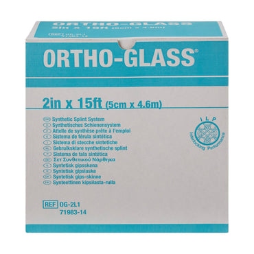 ORTHO-GLASS® Padded Splint Roll 2 Inch X 15 Foot Fiberglass White (282603_CS)