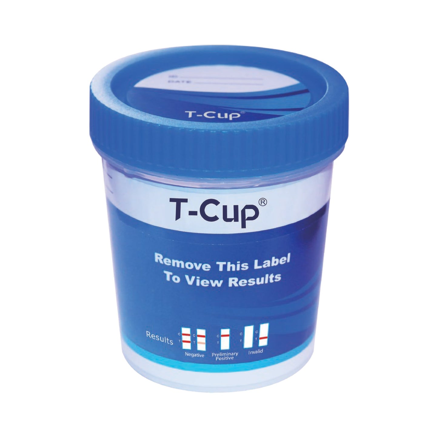 T-Cup® Drugs of Abuse Test Kit AMP, BAR, BUP, BZO, COC, mAMP/MET, MDMA, MOP, MTD, OXY, PCP, THC (CR, pH, SG) 25 Tests CLIA Waived (1185019_BX)