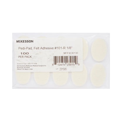 McKesson Pedi-Pad Protective Pad Size 101-Regular Adhesive Foot (1111071_PK)
