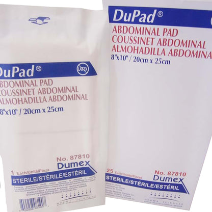 DuPad® Abdominal Pad 8 X 10 Inch 1-Ply Sterile 1 per Pack (645799_EA)