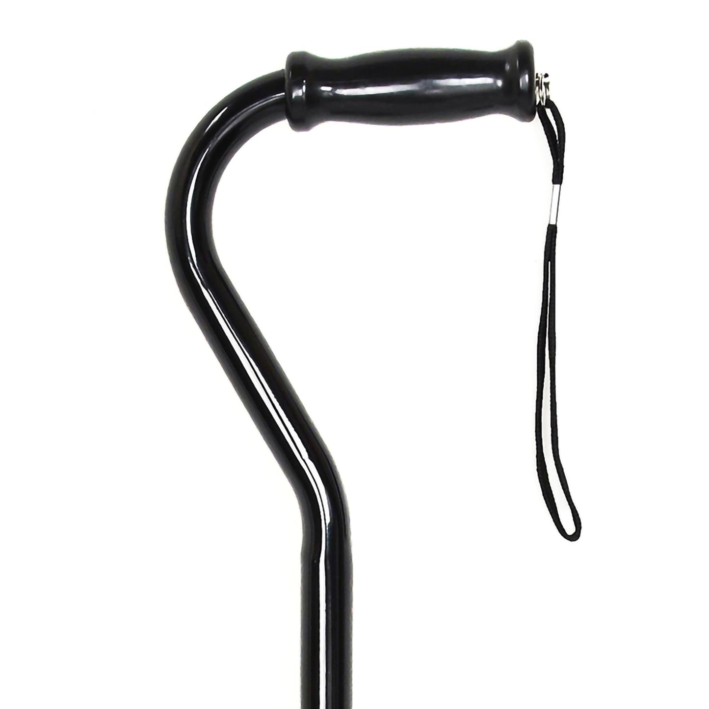 McKesson Offset Cane Steel 29-3/4 to 37-3/4 Inch Height Black (1065217_CS)