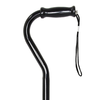 McKesson Offset Cane Steel 29-3/4 to 37-3/4 Inch Height Black (1065217_CS)
