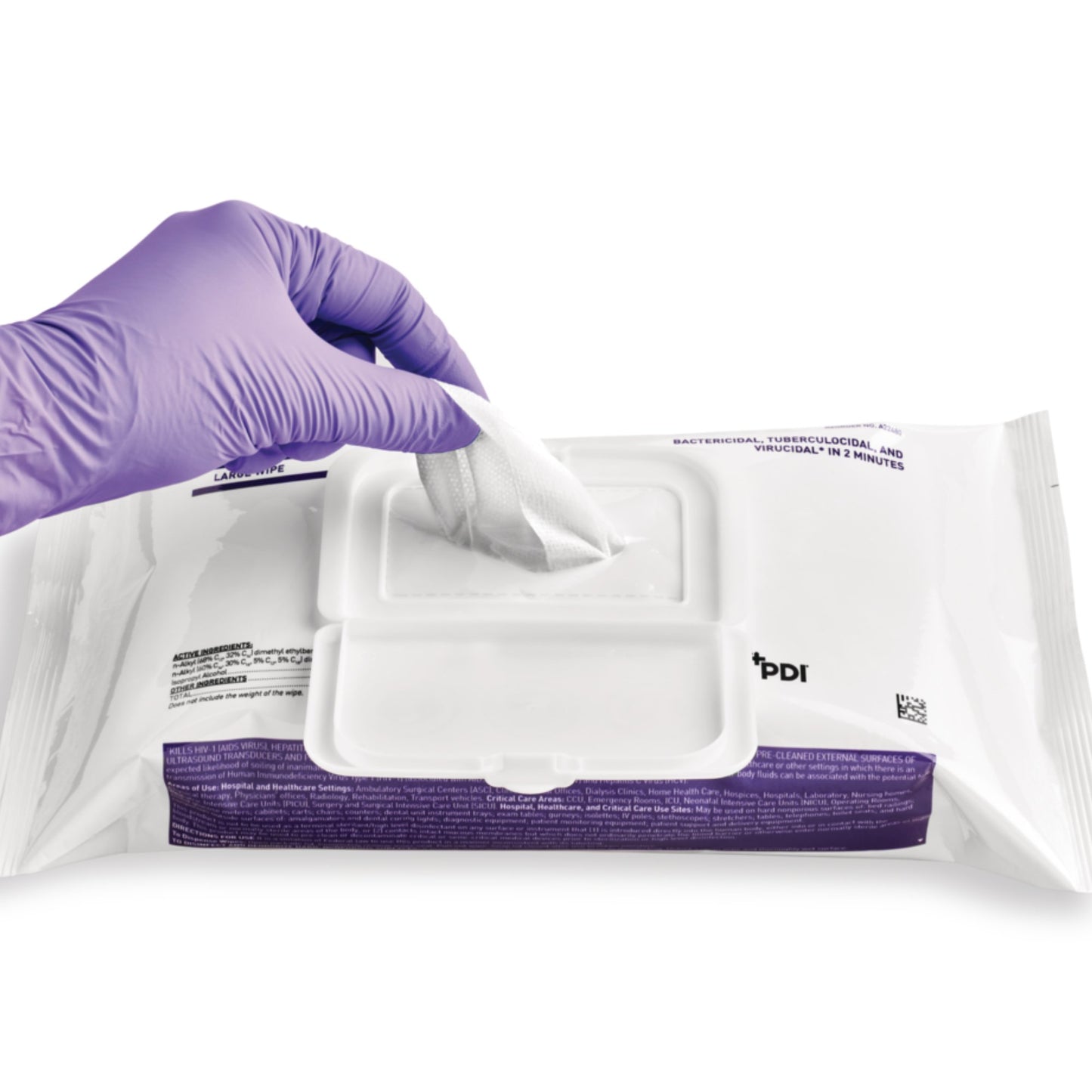 Super Sani-Cloth® Surface Disinfectant Cleaner Premoistened Germicidal Manual Pull Wipe 80 Count Soft Pack Alcohol Scent NonSterile (1186308_PK)