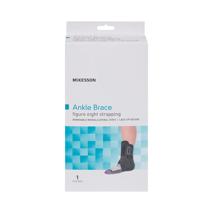 McKesson Ankle Brace X-Large Lace-Up / Figure-8 Strap / Hook and Loop Closure Foot (1159075_EA)