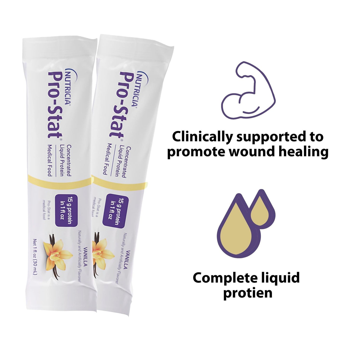 Pro-Stat® Oral Supplement Vanilla Flavor Liquid 1 oz. Individual Packet (625276_EA)