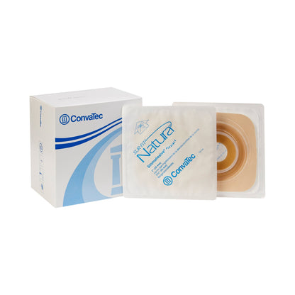 Sur-Fit Natura® Ostomy Barrier Precut, Standard Wear Stomahesive® Adhesive 45 mm Flange Sur-Fit® Natura® System Hydrocolloid 1 Inch Opening 4 X 4 Inch (365750_BX)