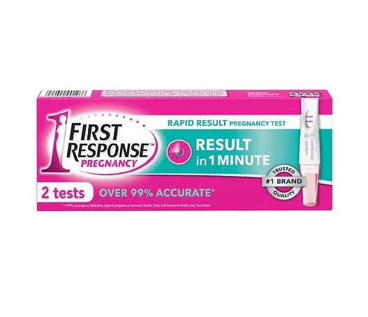 First Response® Reproductive Health Test Kit hCG Pregnancy Test 2 Tests CLIA Waived (1231265_BX)