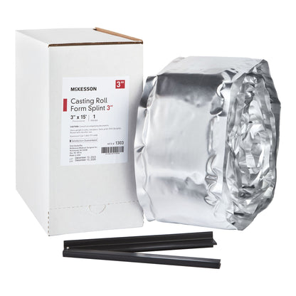 McKesson Padded Splint Roll 3 Inch X 15 Foot Fiberglass White (862507_CS)