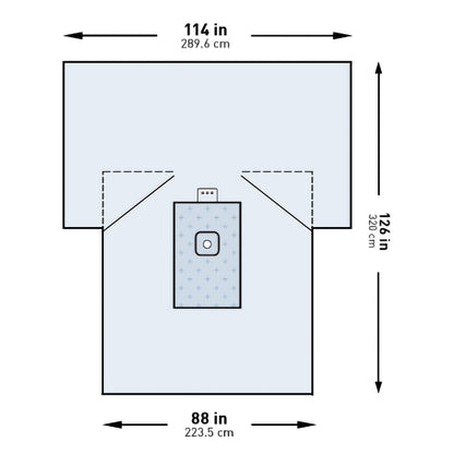 McKesson Orthopedic Drape Lower Extremity Drape 114 W X 88 W X 126 L Inch Sterile (1101272_CS)