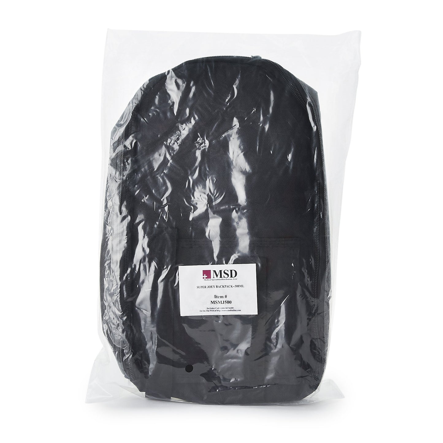 McKesson Feeding Pump Backpack Black, Pump Pocket, Outside View Window, Solution Wrap, Support Straps, 2 X 8 X 13 Inch (1138435_EA)