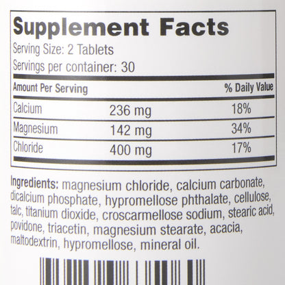 Geri-Care® Mineral Supplement Calcium / Magnesium Chloride 236 mg - 142 mg - 400 mg Strength Tablet 60 per Bottle (689188_BT)