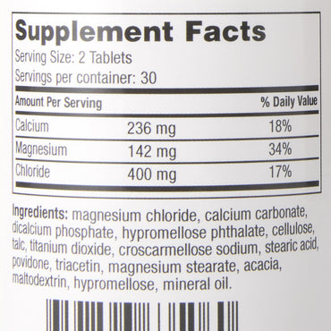 Geri-Care® Mineral Supplement Calcium / Magnesium Chloride 236 mg - 142 mg - 400 mg Strength Tablet 60 per Bottle (689188_CS)