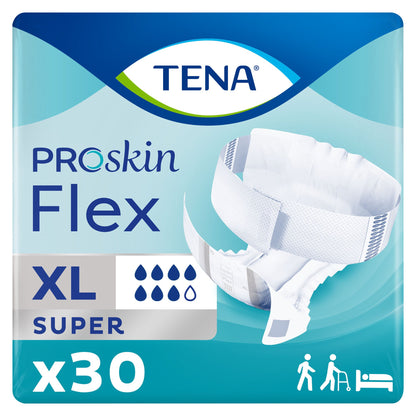TENA® ProSkin™ Flex Super Unisex Adult Incontinence Belted Undergarment Size 20 Disposable Heavy Absorbency (718449_PK)