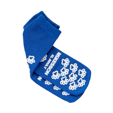 McKesson Terries™ Slipper Socks Unisex Adult X-Large Double Tread Single Patient Use Royal Blue (558995_PR)