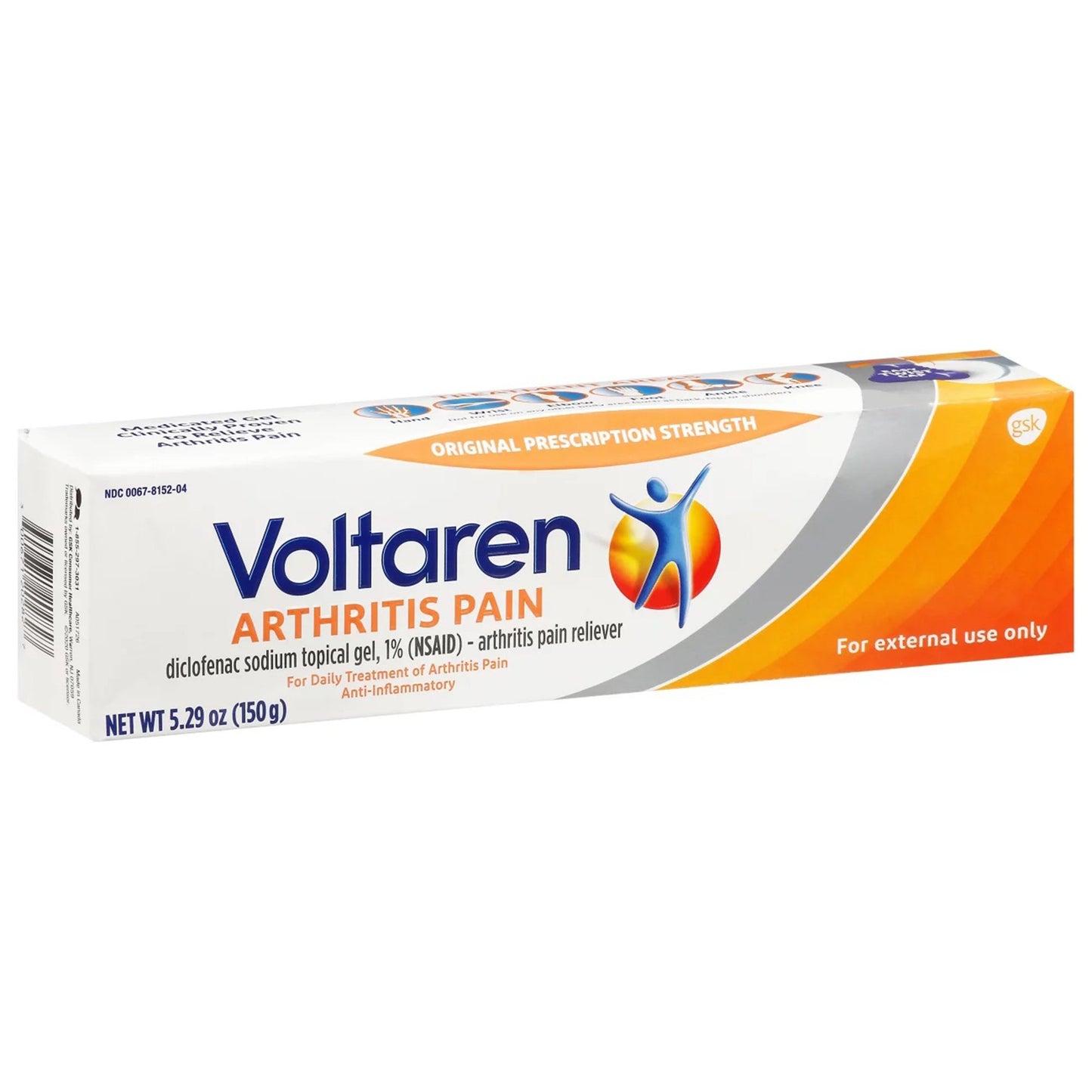 Glaxo Consumer Products Topical Pain Relief 1% Strength Diclofenac Sodium Topical Gel 150 Gram (1169332_EA)