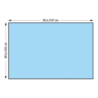 O&M Halyard Inc General Purpose Drape Half Drape 40 W X 58 L Inch Sterile (1157872_CS)