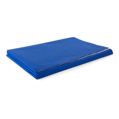 McKesson Sterilization Wrap White / Blue 45 X 45 Inch Dual Layer SMS Polypropylene (1243673_BG)