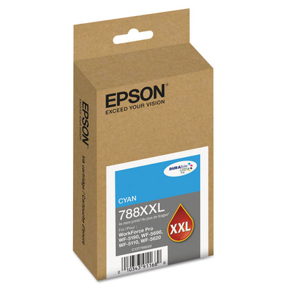 Epson® T788XXL220 (788XXL) DURABrite Ultra XL PRO High-Yield Ink, Cyan (EPST788XXL220)