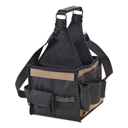 CLC Custom Leather Craft Electrical & Maintenance Tool Carriers, 25 Compartments, 8 in L x 8 in W x 16 in H (201-1526)