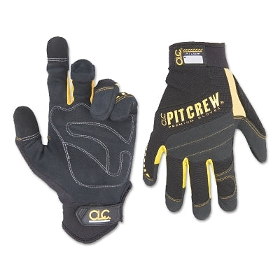 CLC Custom Leather Craft Pit Crew Gloves, Black, Medium (201-220BM)