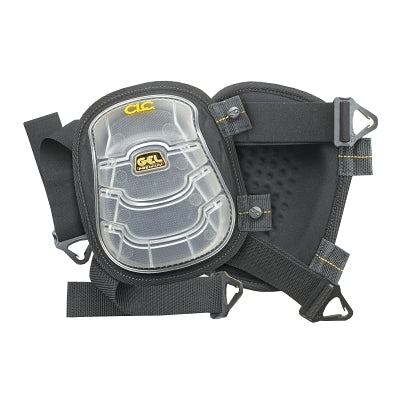 CLC Custom Leather Craft Gel-Tek Stabili-Cap Kneepads, Nylon Elastic Strap, Black (201-376)
