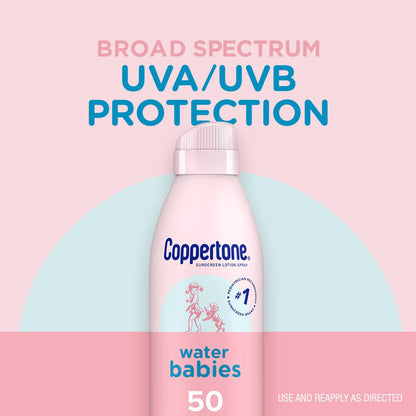 Coppertone® Water Babies Sunscreen SPF 50 Liquid 6 oz. Aerosol Can (1231876_EA)