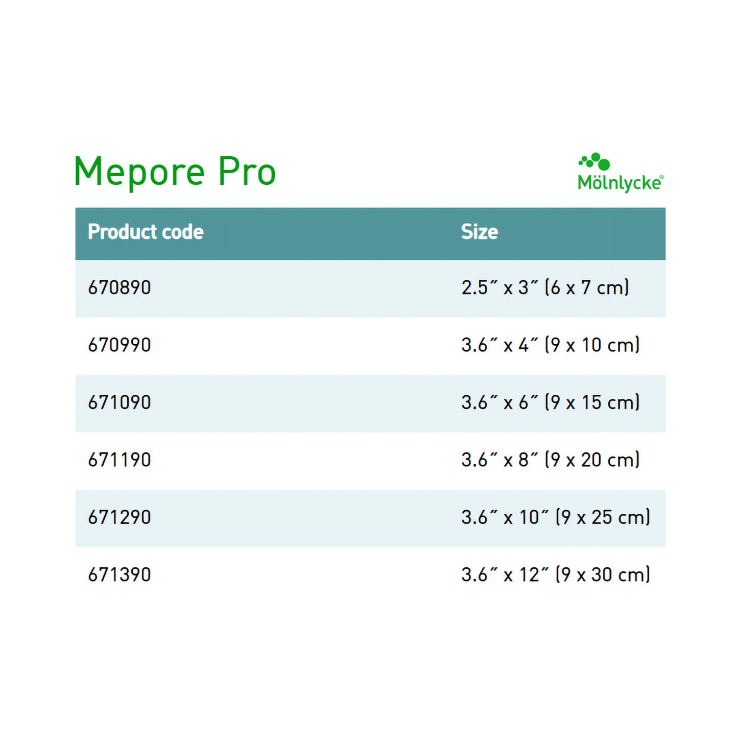 Mepore® Pro Composite Dressing 3-3/5 X 6 Inch Rectangle Sterile Film Backing (571858_EA)