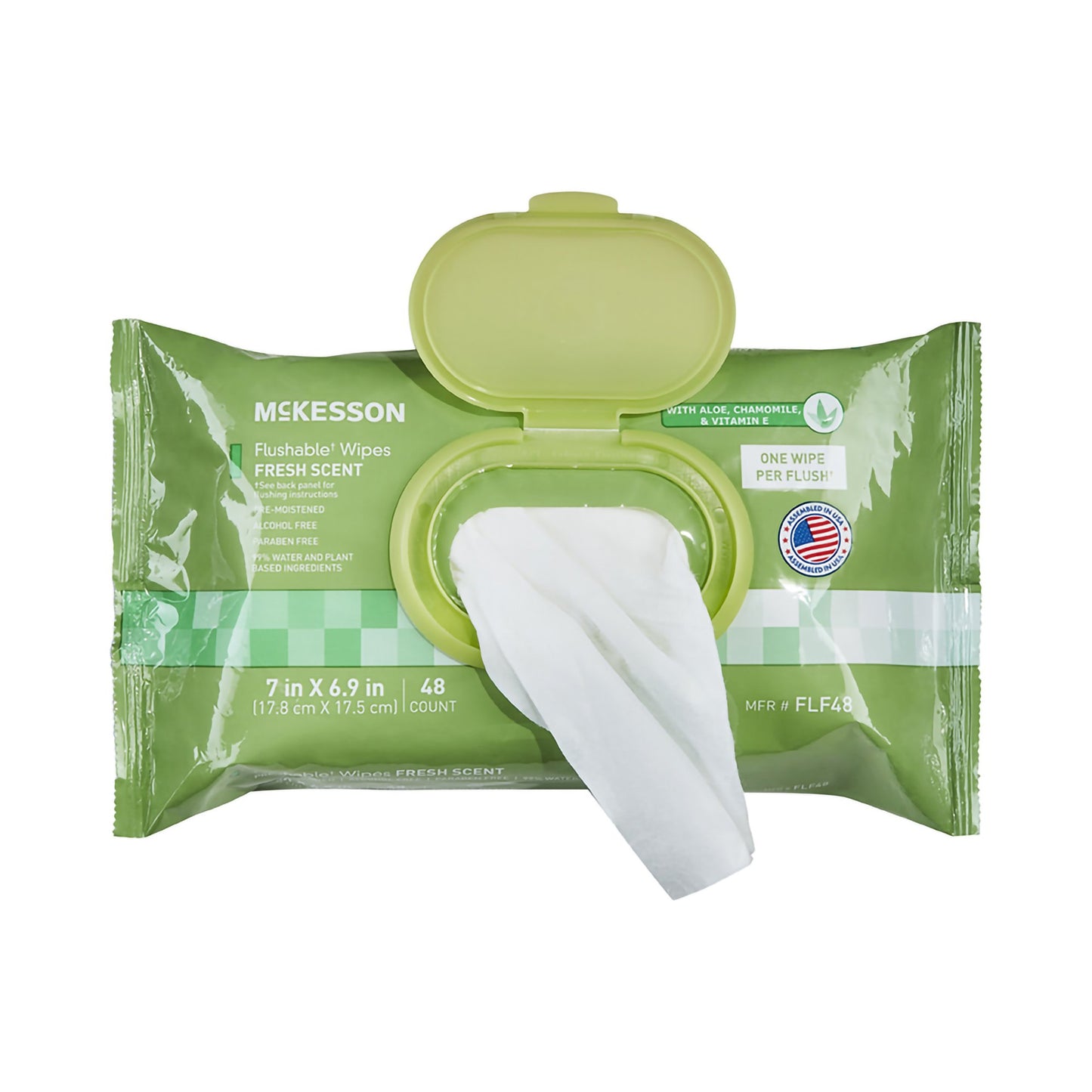 McKesson Flushable Personal Wipe Soft Pack Scented 48 Count (1241750_PK)