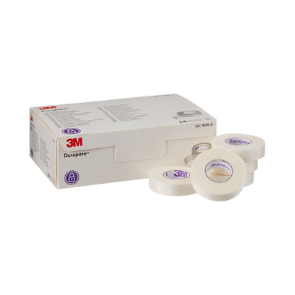 3M™ Durapore™ Medical Tape White 1/2 Inch X 10 Yard Silk-Like Cloth NonSterile (5774_BX)