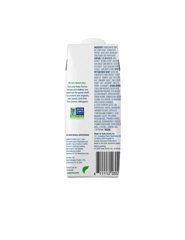 Kate Farms Pediatric Peptide 1.0 Pediatric Oral Supplement Vanilla Flavor 8.45 oz. Carton Liquid Organic Hydrolyzed Pea Protein (1170425_EA)