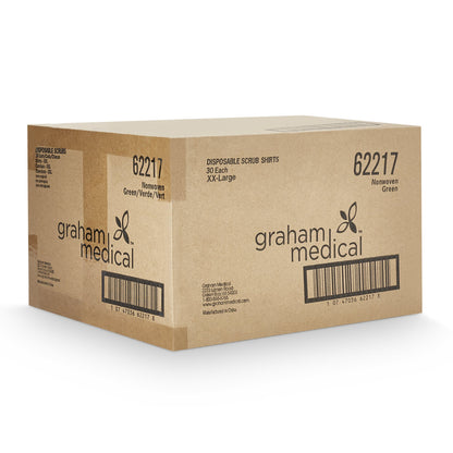 Graham Medical Products Patient Shirt 2X-Large Green Without Pockets Short Sleeve Unisex (956042_CS)