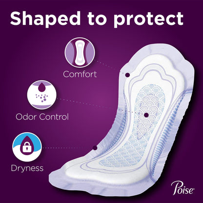 Poise® Fresh Protection™ Bladder Control Pad 12.2 Inch Length Heavy Absorbency Sodium Polyacrylate Core One Size Fits Most (1163800_PK)