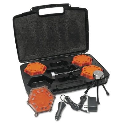 Aervoe Universal Road Flares, Rechargeable, Amber, 5 lb (205-1168)
