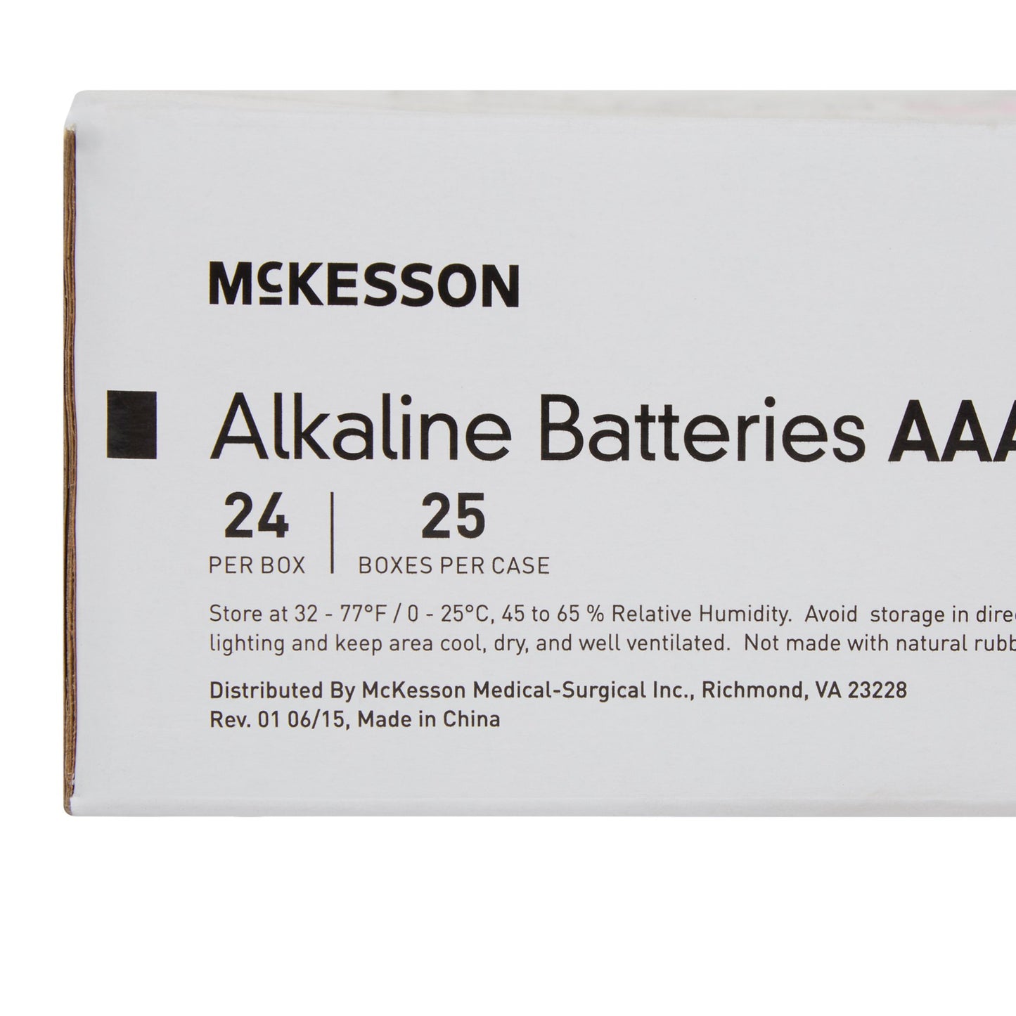 McKesson Alkaline Battery AAA Cell 1.5V Disposable 24 Pack (854614_BX)
