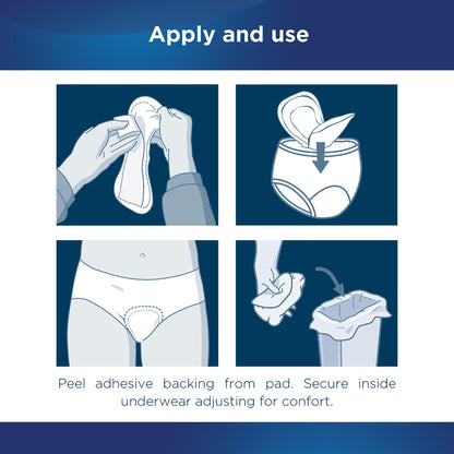 Attends® Discreet Bladder Control Pad 6 Inch Length Light Absorbency Polymer Core One Size Fits Most (1039120_CS)